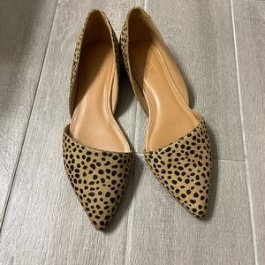 J.Crew Animal Print, Calf Hair Shoes, Size 9, worn once!